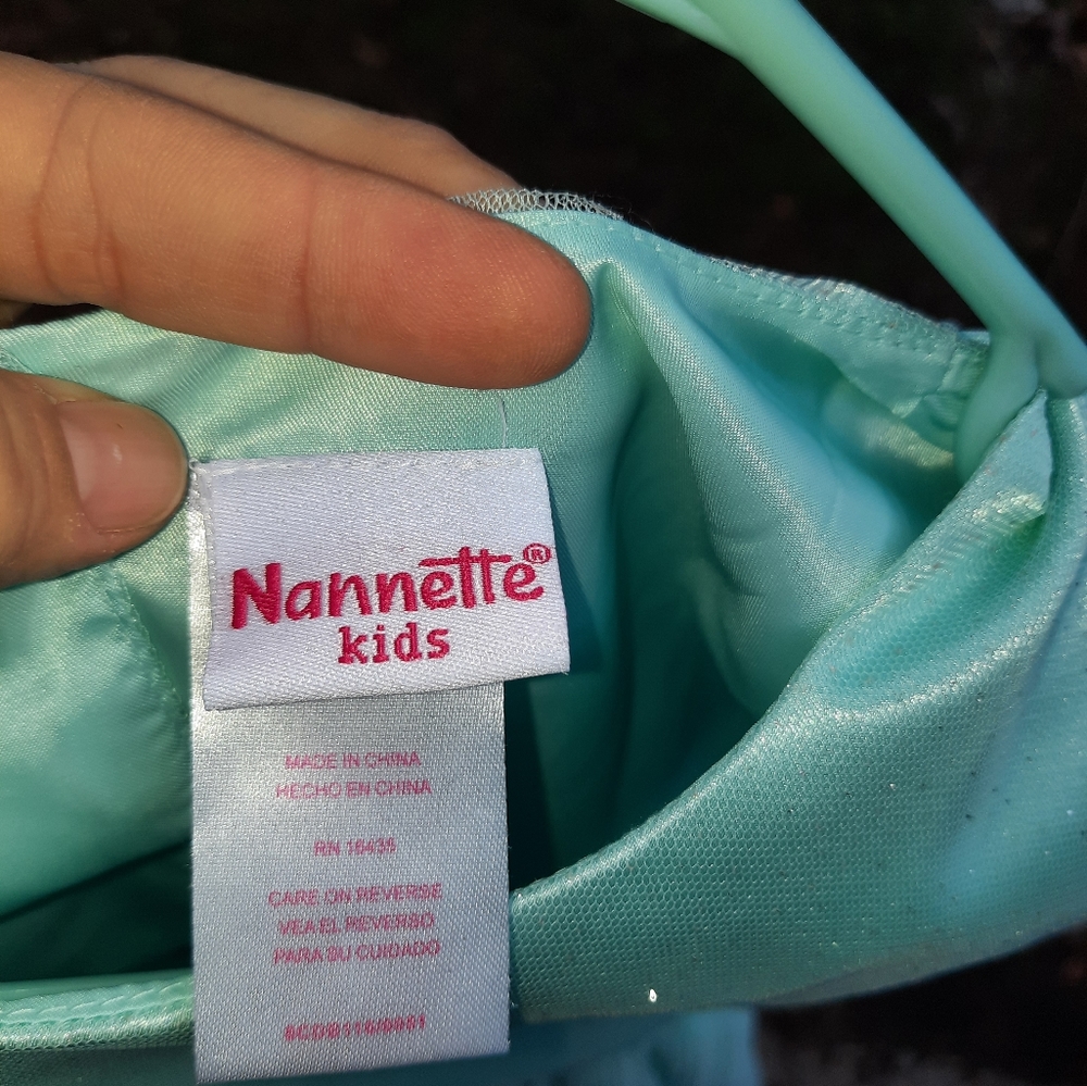 Nanette Kids formal dress pale turquoise size 16 girls - Picture 7 of 8